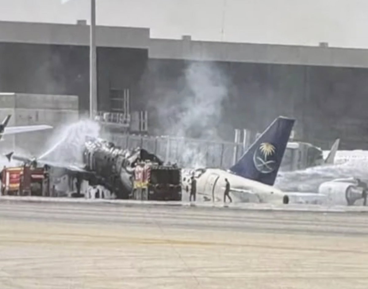 Houthi Strike Destroys Saudia A320 at Riyadh Airport